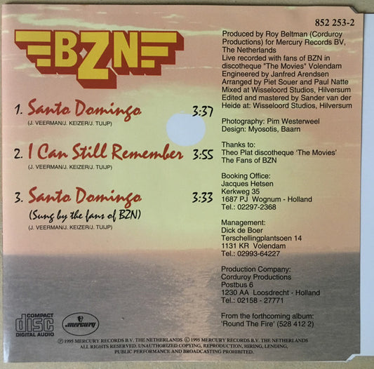 BZN : Santo Domingo (CD, Maxi, Ora)