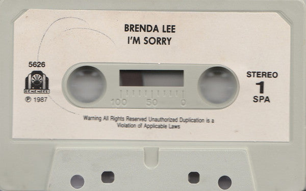 Brenda Lee : I'm Sorry (Cass, Album, Comp)