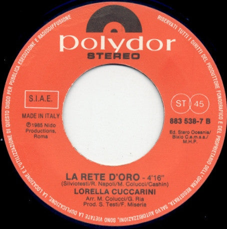 Lorella Cuccarini : Sugar Sugar (7")
