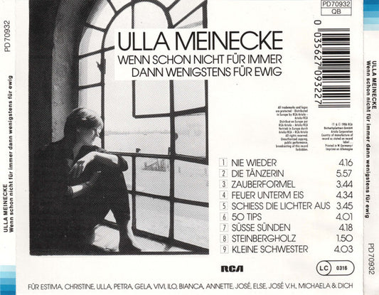 Ulla Meinecke : Wenn Schon Nicht Für Immer Dann Wenigstens Für Ewig (CD, Album, RE)