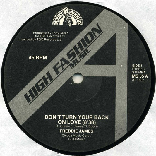 Freddie James : Don't Turn Your Back On Love (12")