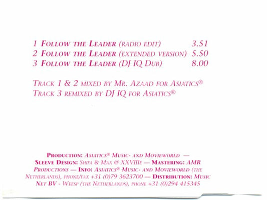 Azaad Bakhtali : Follow The Leader (CD, Maxi)