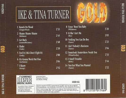 Ike & Tina Turner : Gold (CD, Comp)