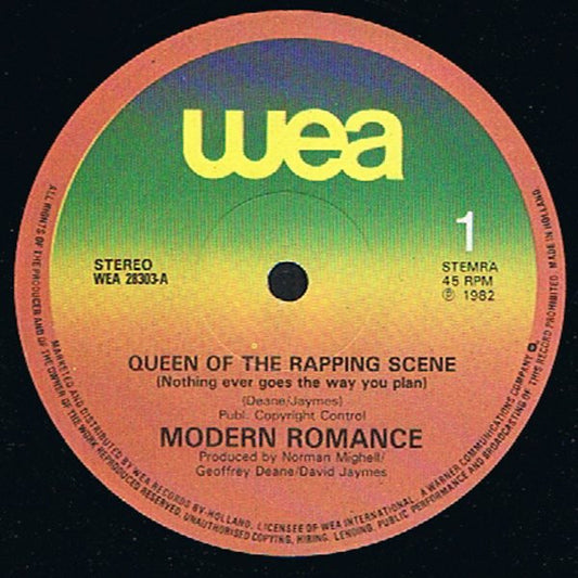 Modern Romance : Queen Of The Rapping Scene (Nothing Ever Goes The Way You Plan) / Can You Move (American Mix) (12", Maxi)
