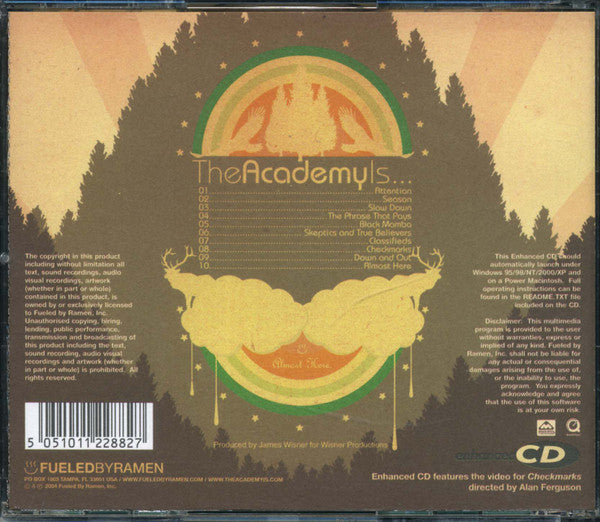 The Academy Is... : Almost Here (CD, Album, Enh)