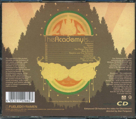 The Academy Is... : Almost Here (CD, Album, Enh)