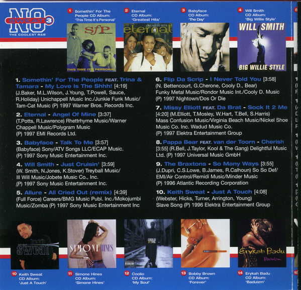 Various : No Sweat 3 (The Coolest R&B) (CD, Comp)