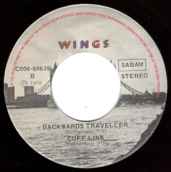 Wings (2) : With A Little Luck (7", Single)