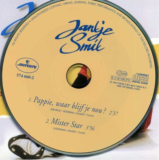 Jan Smit : Pappie, Waar Blijf Je Nou? (CD, Single)