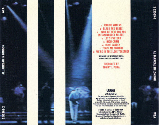 Al Jarreau : In London (CD, Album)