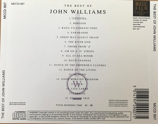 John Williams (7) : The Best Of John Williams (CD, Comp)