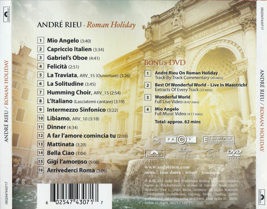 André Rieu And His Johann Strauß Orchestra : Roman Holiday (CD, Album + DVD-V, Ltd)