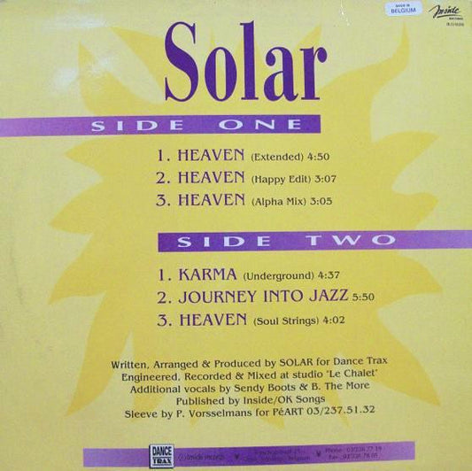 Solar (16) : Heaven (12")