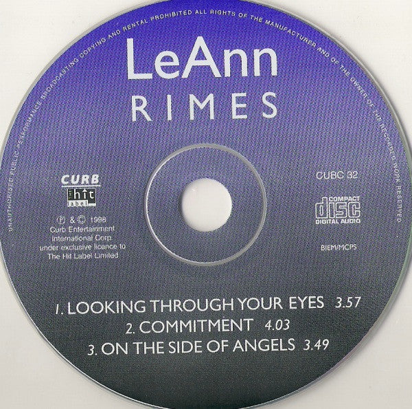 LeAnn Rimes : Looking Through Your Eyes / Commitment (CD, Single)