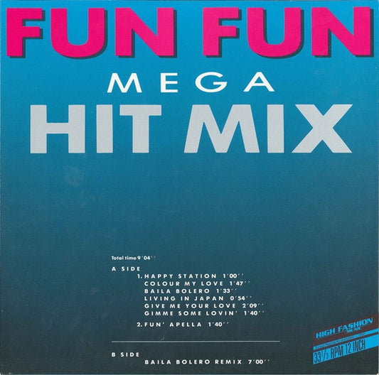 Fun Fun : Mega Hit Mix (12", P/Mixed)