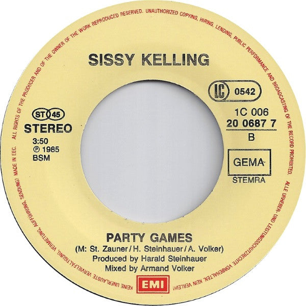 Sissy Kelling : Do You Feel The Motion (7", Single)