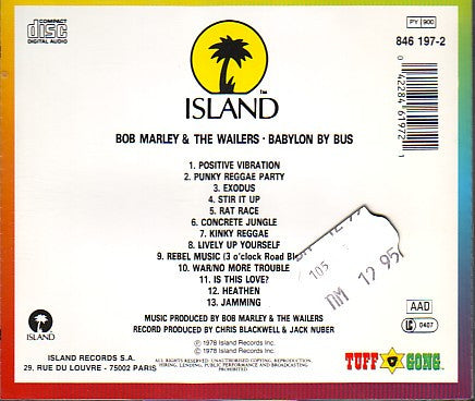 Bob Marley & The Wailers : Babylon By Bus (CD, Album, RE, RM)