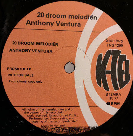 Various : Gladys Knight & The Pips & Anthony Ventura (Promo) (12", Maxi, Comp, Ltd, Promo)