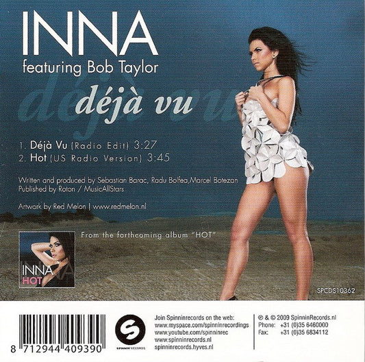 Inna featuring Bob Taylor (9) : Déjà Vu (CD, Single)