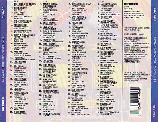 Various : Mega Jukebox Top 100 Volume 2 (4xCD, Comp)