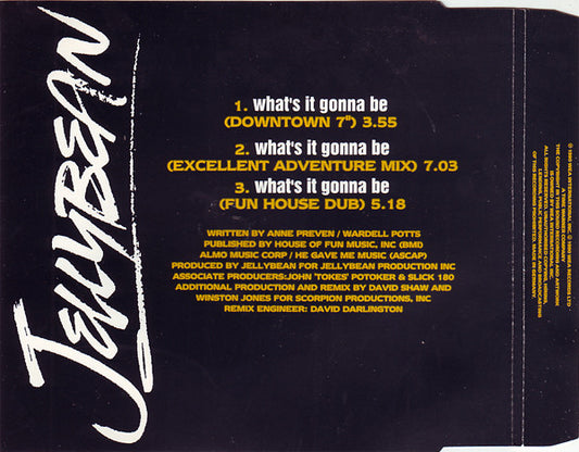 John "Jellybean" Benitez Featuring Niki Haris : What's It Gonna Be (CD, Maxi)