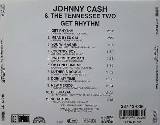 Johnny Cash & The Tennessee Two : Get Rhythm (CD, Comp, RE, RM)