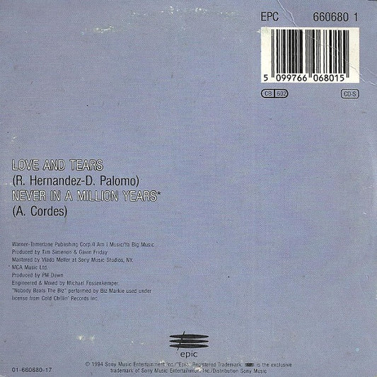 Naomi Campbell : Love And Tears (CD, Single, Car)