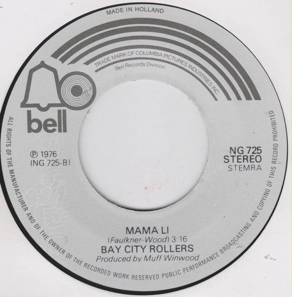 Bay City Rollers : Love Me Like I Love You (7", Single)