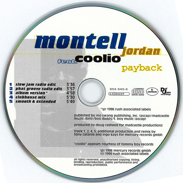 Montell Jordan Feat. Coolio : Payback (CD, Maxi)