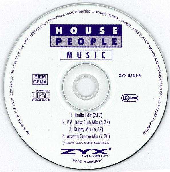 House People (2) : Music (CD, Maxi)