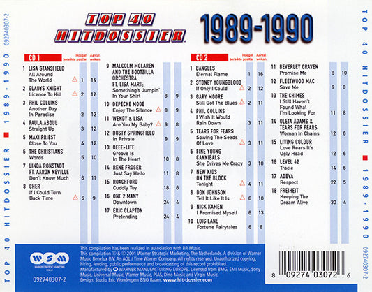 Various : Top 40 Hitdossier 1989-1990 (2xCD, Comp)