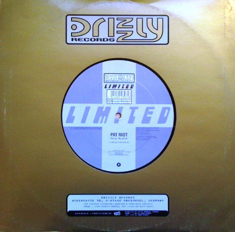Pat Riot : Get Up / My World (12", Blu)
