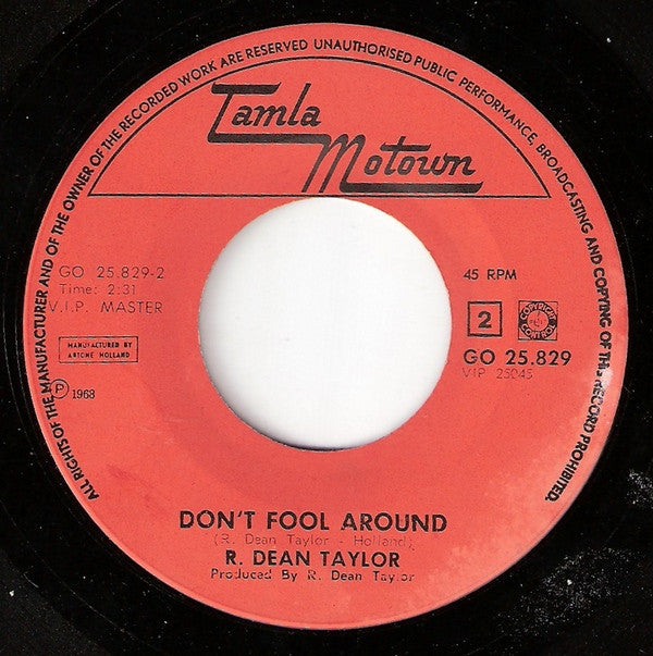 R. Dean Taylor : Gotta See Jane (7", Single)