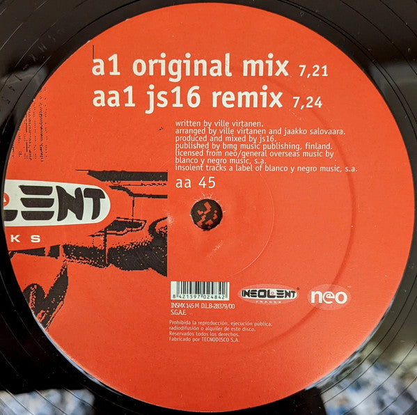 Darude : Sandstorm (12", Single)