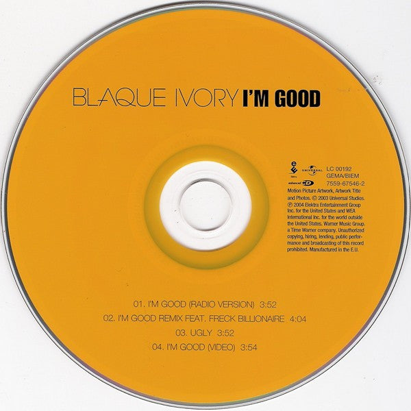 Blaque (2) : I'm Good (CD, Single, Enh)