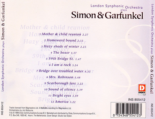 The London Synphonic Orchestra : Plays Simon & Garfunkel (CD, Album)