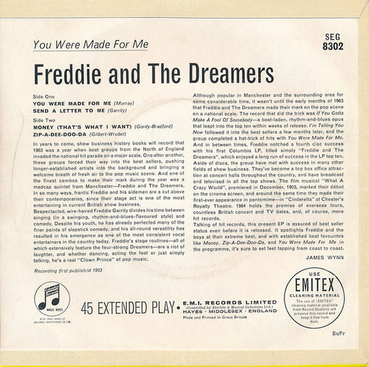 Freddie & The Dreamers : You Were Made For Me (7", EP)