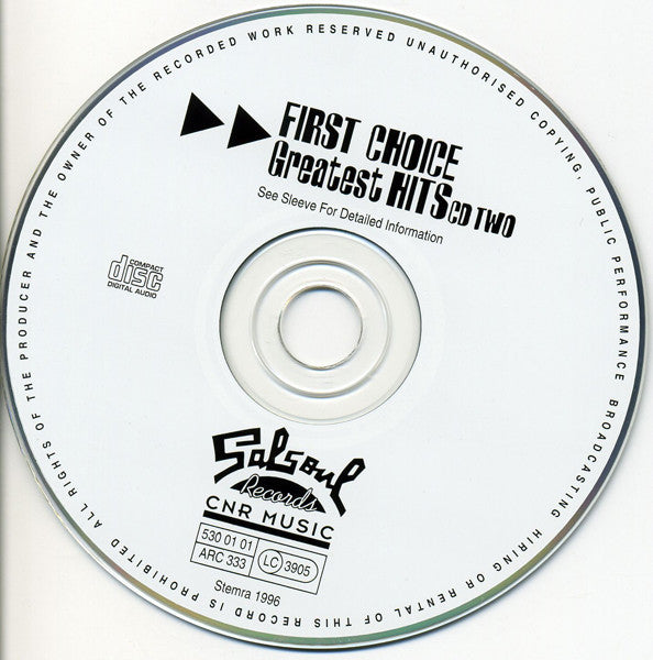 First Choice : Greatest Hits (2xCD, Comp, RE)