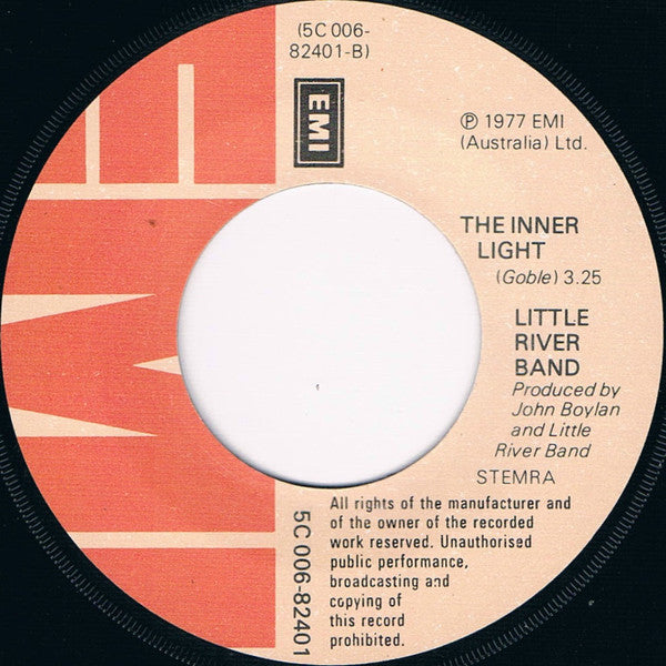 Little River Band : Home On Monday / The Inner Light (7", Single)
