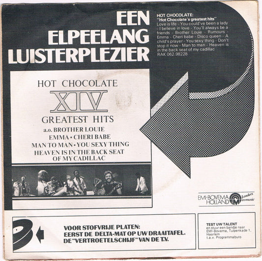 Hot Chocolate : Put Your Love In Me (7", Single)