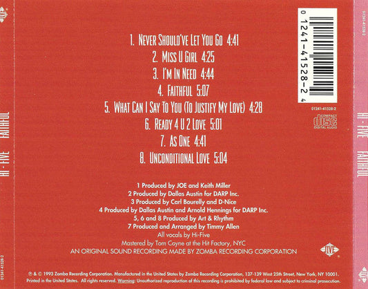 Hi-Five : Faithful (CD, Album)