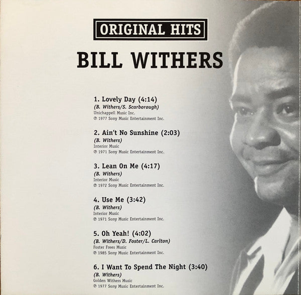 Bill Withers : Original Hits (CD, Comp)