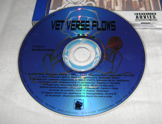 Various : Vet Verse Flows - De Top Van De Nederlandse Hiphop (CD, Comp)