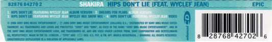Shakira Featuring Wyclef Jean : Hips Don't Lie (CD, Maxi, Single, Enh)