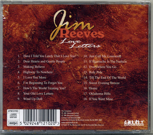 Jim Reeves : Love Letters (CD, Comp)