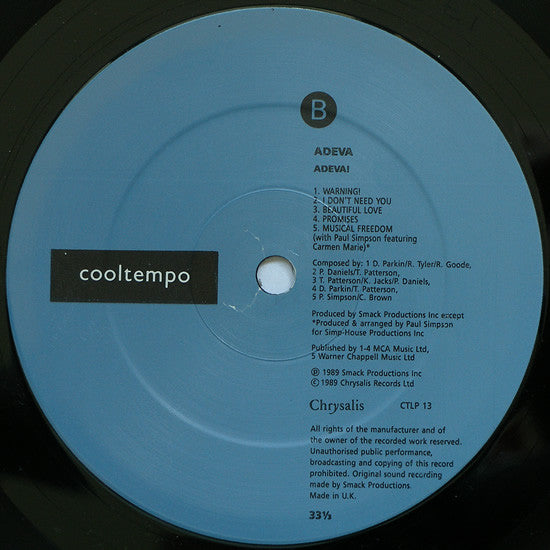 Adeva : Adeva! (LP, Album)