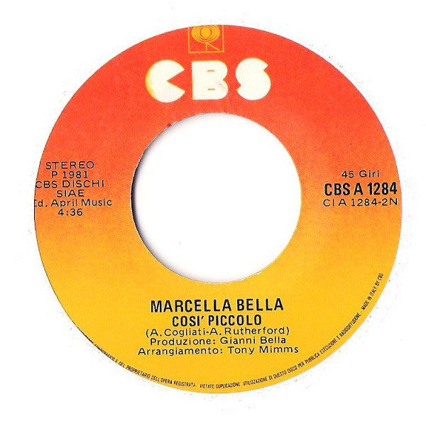 Marcella Bella : Canto Straniero (7")