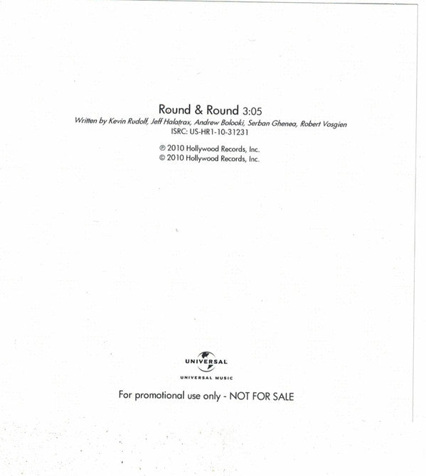 Selena Gomez & The Scene : Round & Round (CDr, Single, Promo)