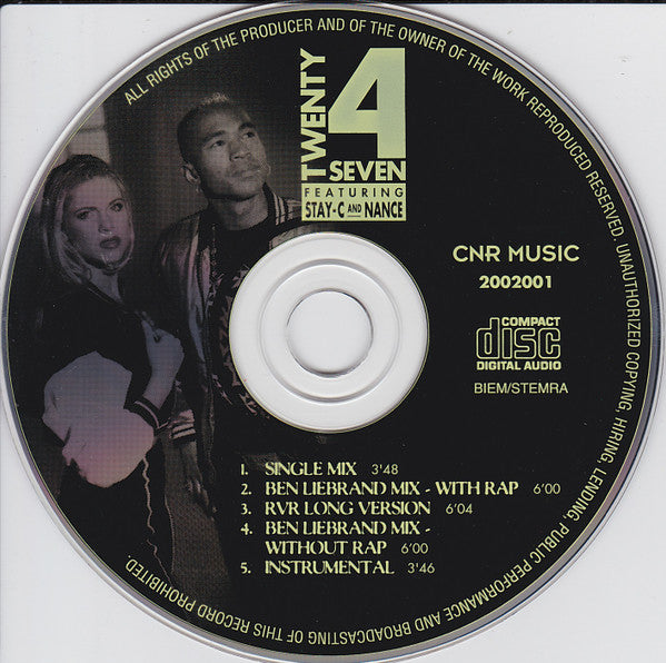 Twenty 4 Seven Featuring Stay-C And Nance : Keep On Tryin' (CD, Maxi)