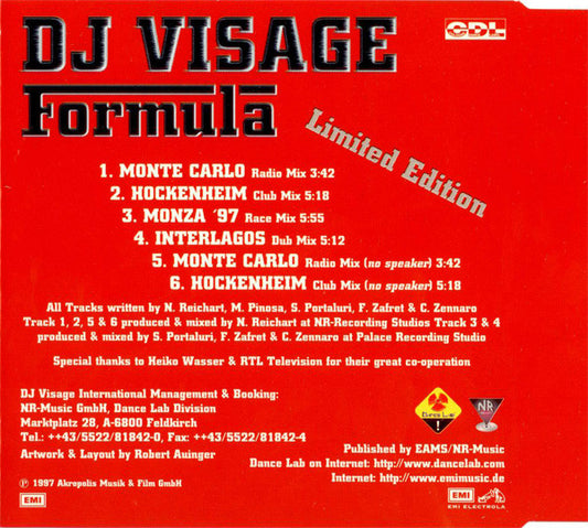 DJ Visage : Formula (CD, Maxi, Ltd)
